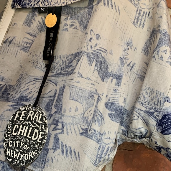 Feral Childe Silk Linen Van Allen Sheath Dress - Picture 15 of 16